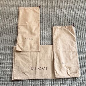 Gucci Beige Dust Bags Set